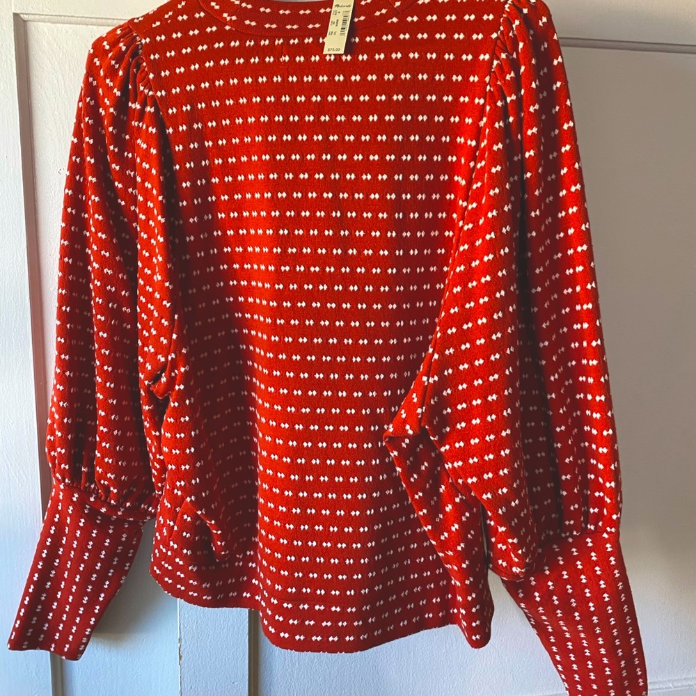 MADEWELL knit sweater Balloon sleeves